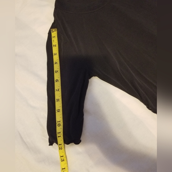 Free People Shirt Women's Size SP Color Dark Gray - Picture 4 of 10